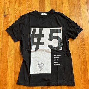 Cecany Made In Turkey Wind Of Change Street Wear Black T Shirt 100% Cotton S